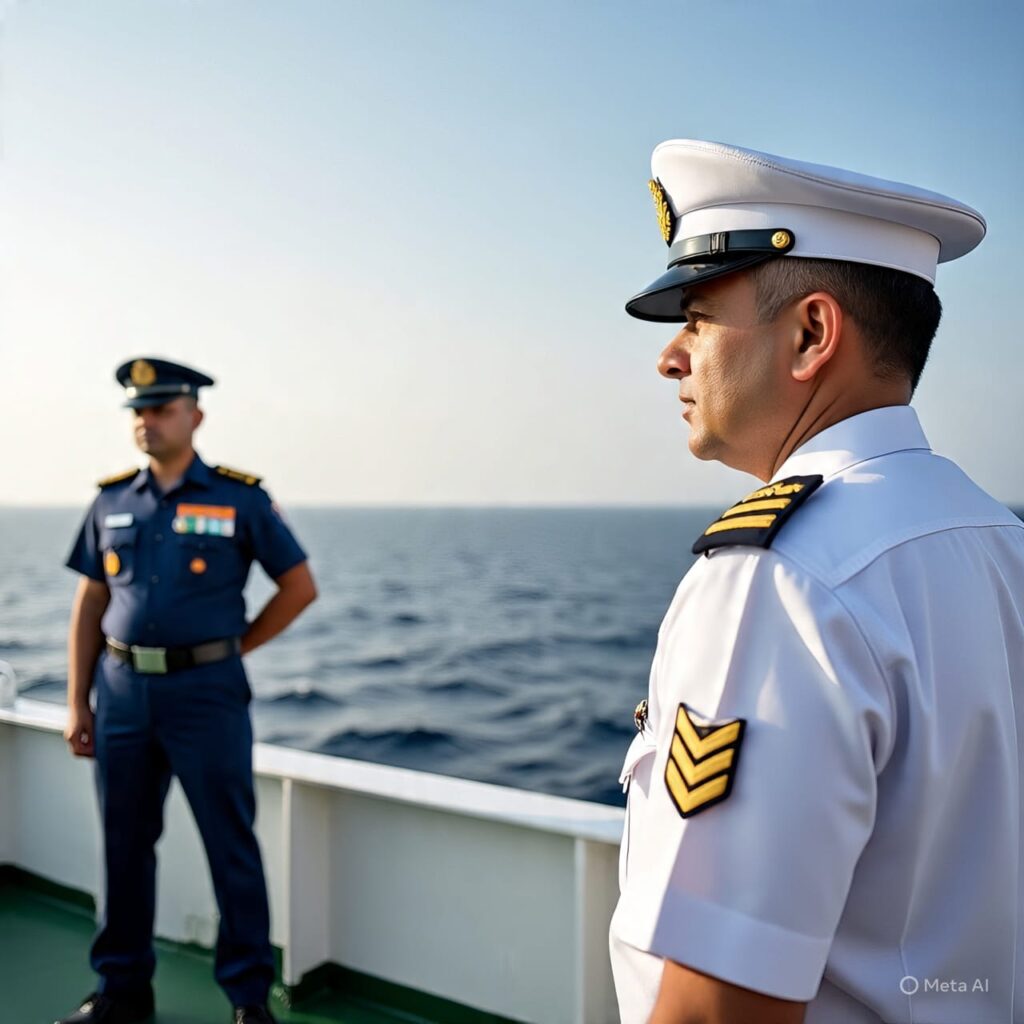 Merchant Navy and Indian Navy uniform
