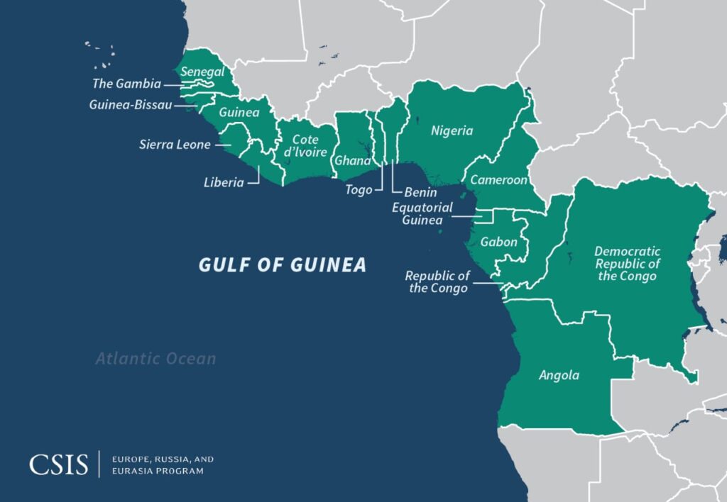 Gulf of Guinea (off the West African coast)