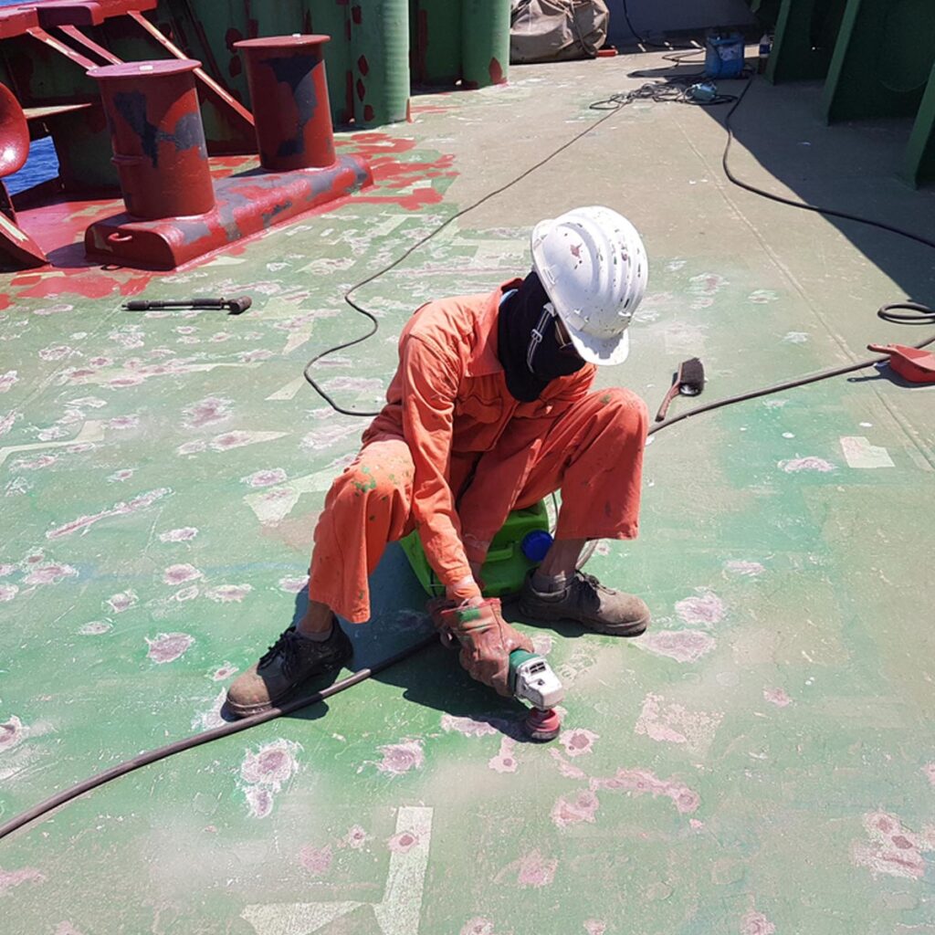working on board ship