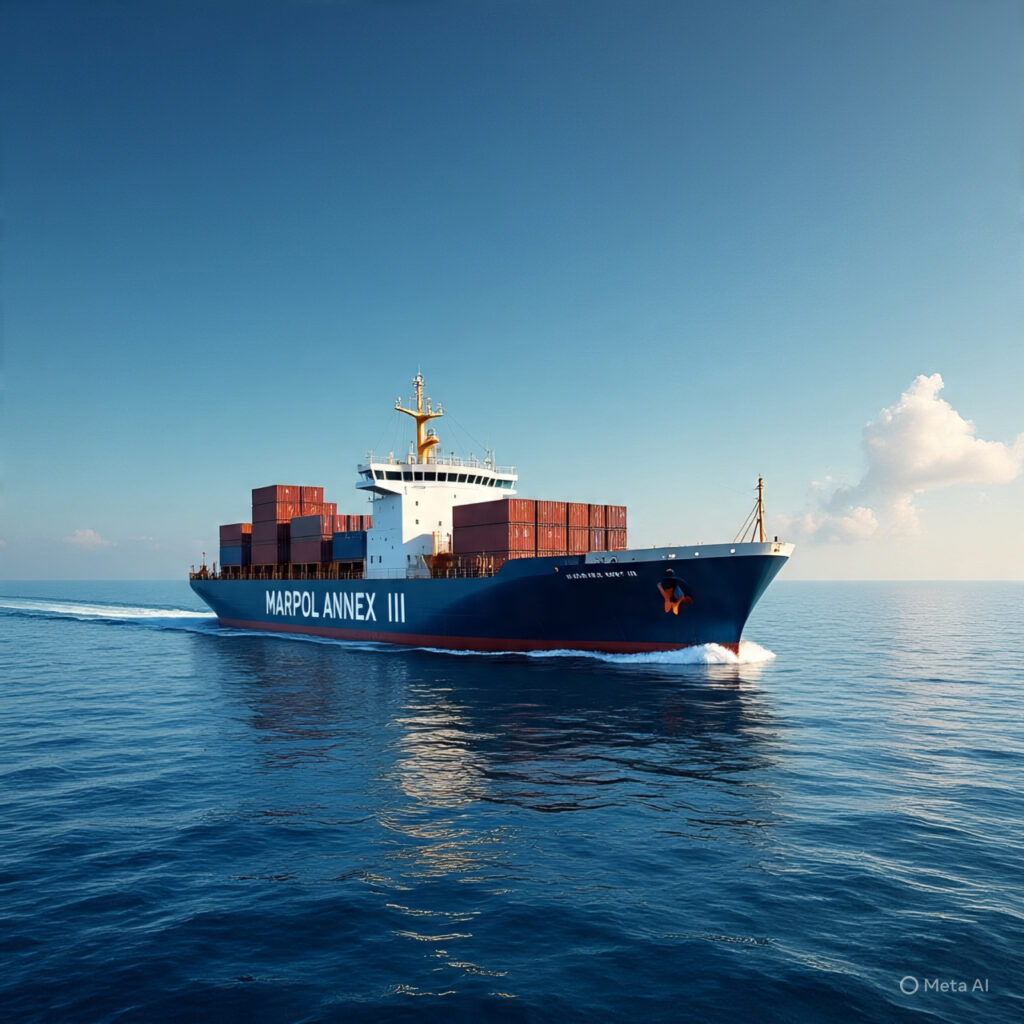 MARPOL Annex III regulates harmful substances in packaged form