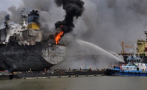 Fire and Explosion on Oil Tanker at Indonesian Shipyard Fire and Explosion on Oil Tanker at Indonesian Shipyard Kills 10, Injures 21