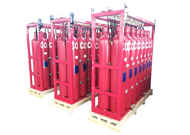 Fixed CO₂ system onboard ship