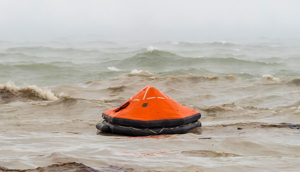 life raft  Float-Free