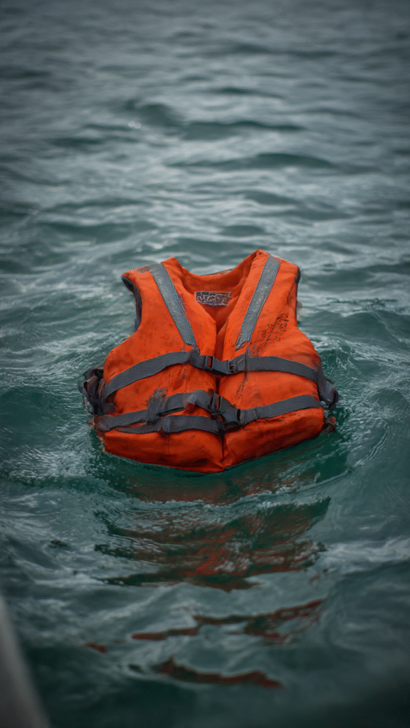 Life Jacket Onboard Ship