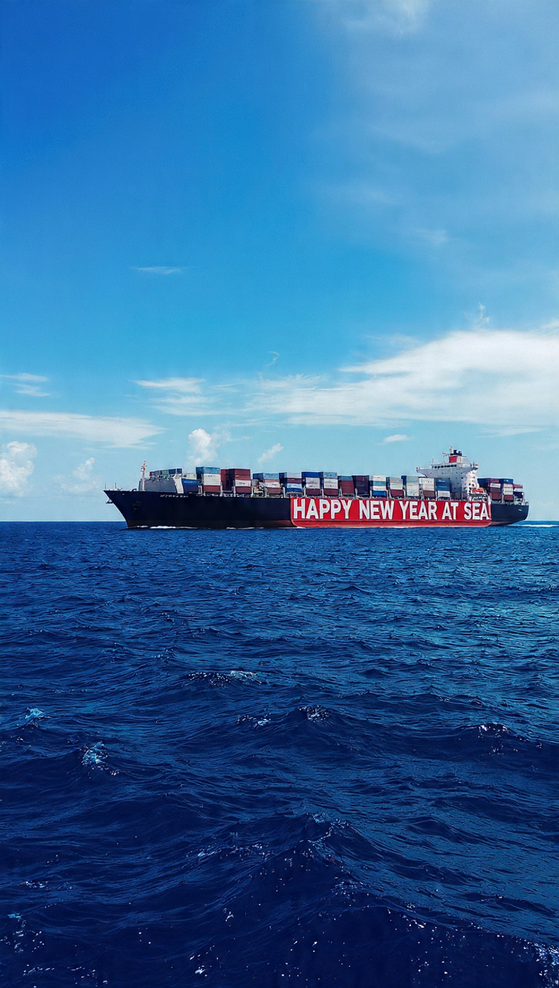 Happy New Year at Sea